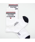 CHAUSSETTES PAPOU D'AMOUR BLANC